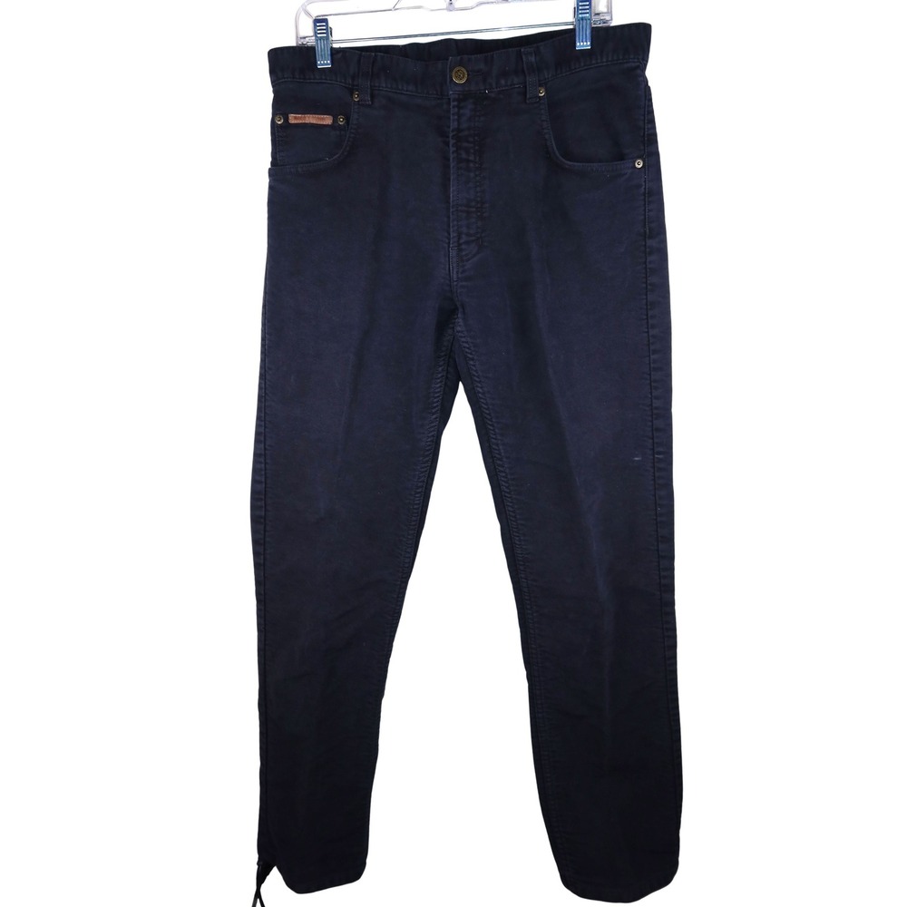 Rodd & Gunn Mens Black Straight Leg 5 Pocket Pants Size 34 Excellent